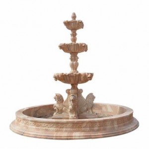 3 tier water fountain marble water feature for garden