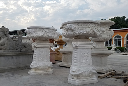 marble stone products in factory