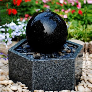 Outdoor ball with basin stone  water fountain