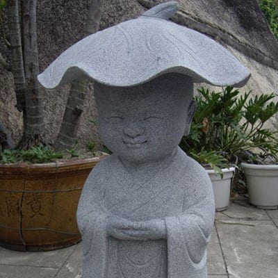 Wholesale Landscaping Stone -
 Marble stone baby buddha monk sculpture for sale – Magic Stone