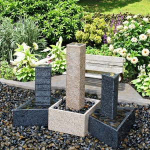 Durable Eco-Friendly Granite Stone Water Fountain for Indoor/Outdoor Use Product Category for Outdoor Stone Garden Products