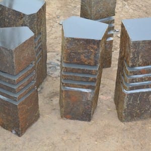Xiamen supplier chiseled basalt lights