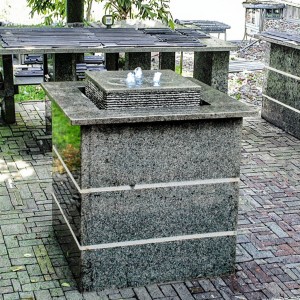 Modern Black Granite Stone Water Fountain for Outdoor Feng Shui Garden Decorative Use