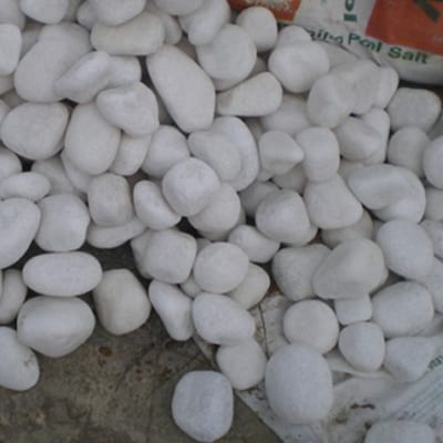 Professional China Garden Granite Bench -
 White pebble stones for garden – Magic Stone