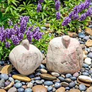 Hand-Carved Natural Stone Pelican Boulder Sculpture for Indoor & Outdoor for Villa Garden Park & Yard Decor