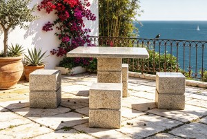 7516 Hollow Table Square Type A set 90cm