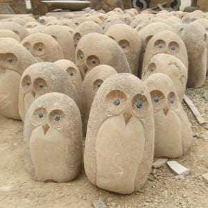 Ordinary Discount Kitchen Sink -<br />
 Hand made garden ornaments owls for garden decoration - Magic Stone