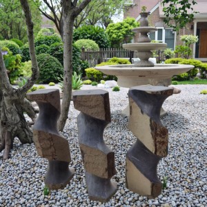 Basalt Column Stone Pillar for Garden and Yard Decorative Fountain Accessory