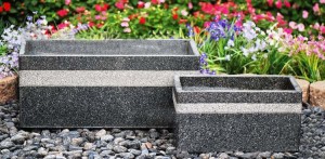 Large granite garden pots cheap