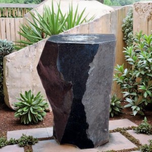 Basalt pillar fountain