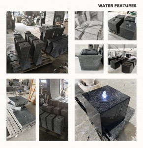 Outdoor Granite Water Wall Fountain for Gardens and Patios
