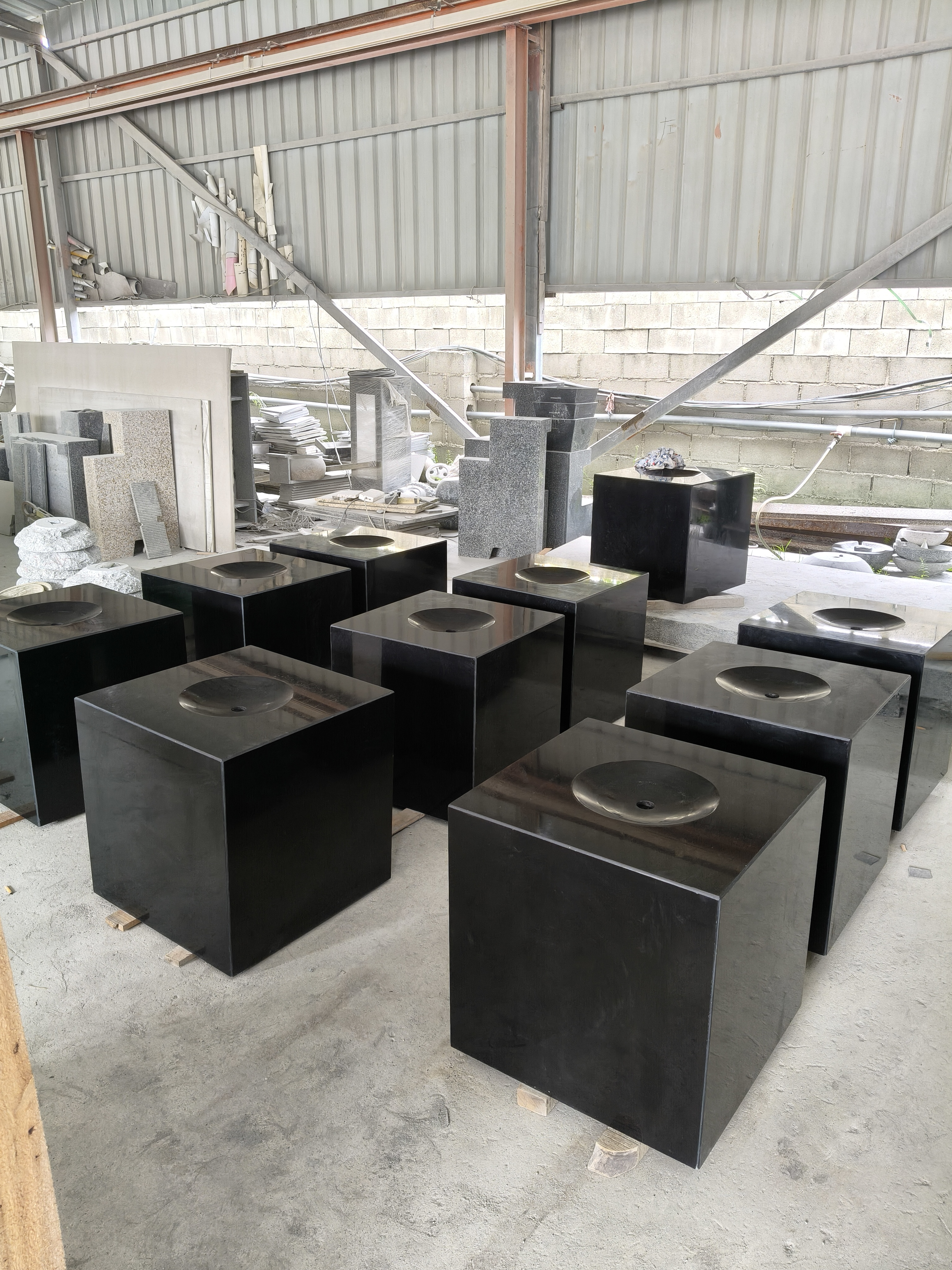 New Granite Fountains Shipped to Germany