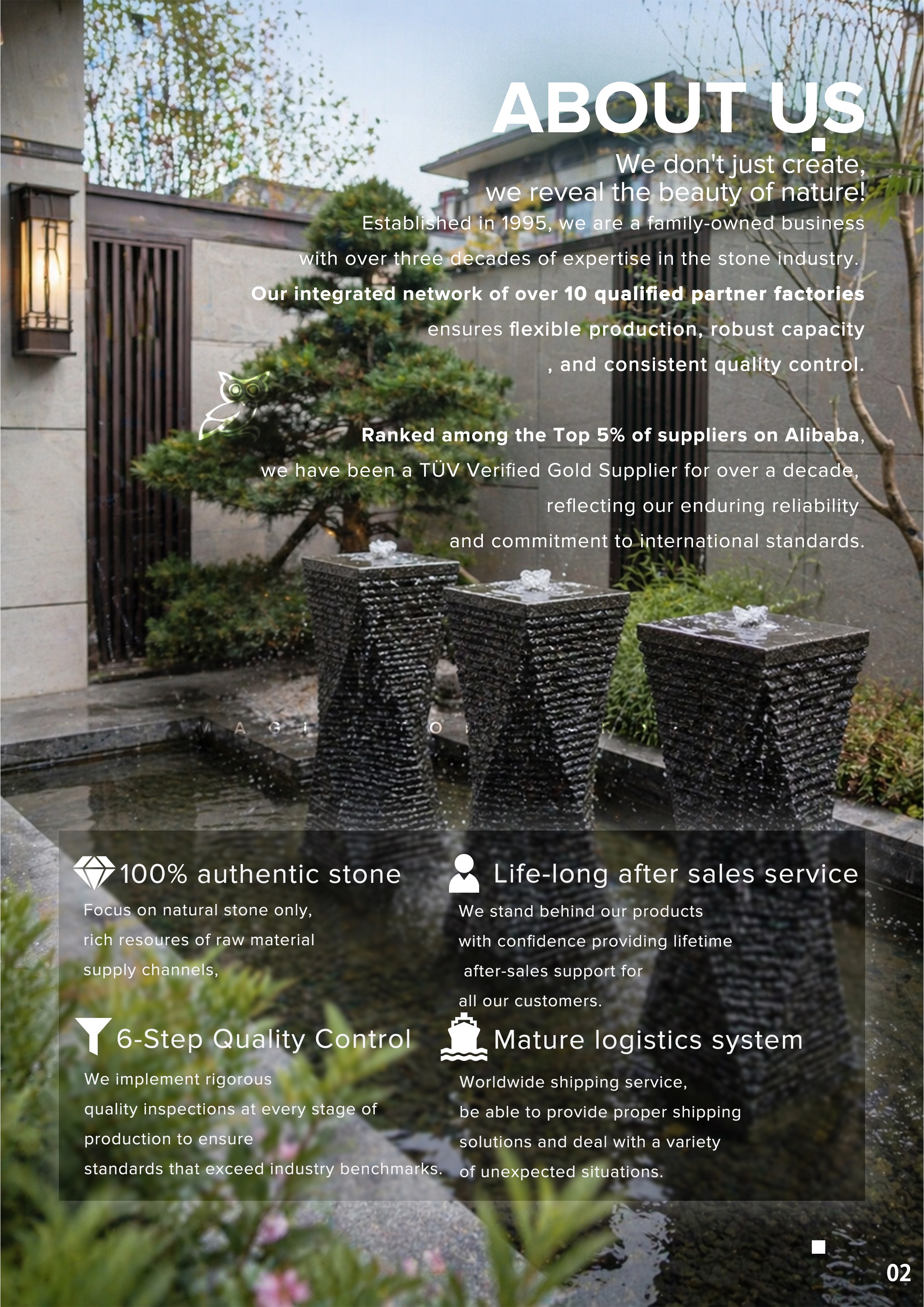 Stone Water Wall Fountains and Basin Designs