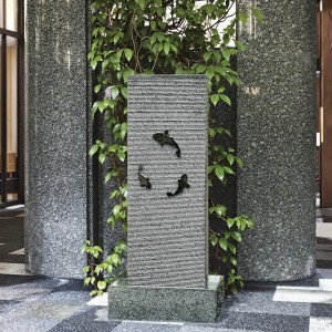 Customizable Granite Garden Fountain Outdoor Elegant Rock Design for Yard Lawn Street Courtyard Decor