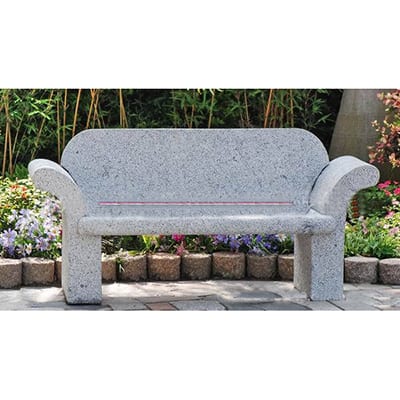 China Manufacturer for Lowes Stepping Stone -
 Outdoor cheap granite stone park bench with back for sale – Magic Stone