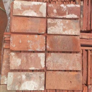 Vintage Antique Red Clay Bricks Sintered Ceramic Construction with Solid Firebricks Function Wall Decoration Cement Material