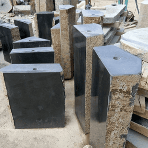 Polished flat top – basalt water fountain