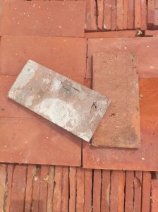 Vintage Antique Red Clay Bricks Sintered Ceramic Construction with Solid Firebricks Function Wall Decoration Cement Material