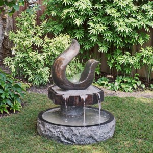 Natural Carved Granite Outdoor Fountains for Backyard Garden Decor