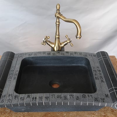 High definition Outdoor Fountain -
 Rectangle granite stone modern bathroom sink – Magic Stone