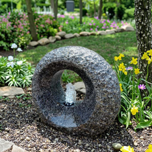 Outdoor Decor Granite Garden Water Fountain Elegant Ornaments
