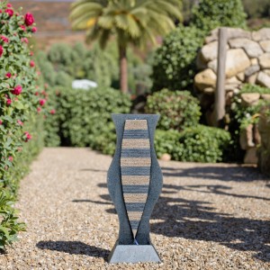 European Traditional Style Natural Granite Stone Water Wall Fountain Hand Carved Outdoor Rockery Garden Ornament for Park Use