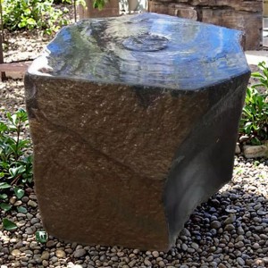 Natural basalt fountain water feature for garden decor