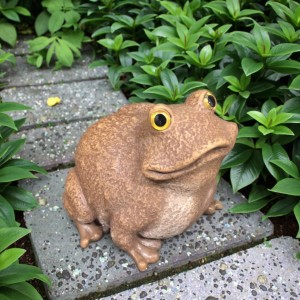 Lifelike Frog Garden Sculpture Outdoor Landscaping Decor