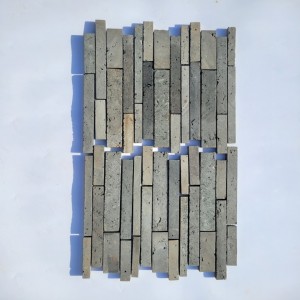 Wholesale Grey Brick Mosaic Wall & Floor Tiles – Modern Industrial Design for Commercial/Residential Use