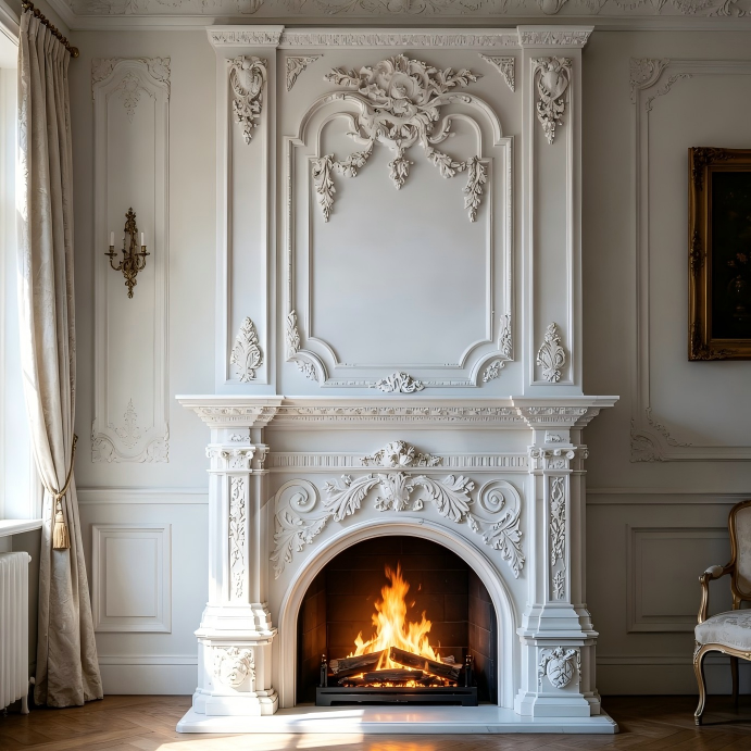 Where Flames Meet Elegance: The Craft and Beauty of European Marble Fireplaces