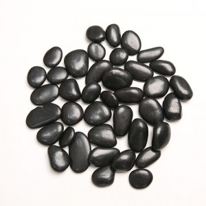 Small Size High Polished Black Pebble Stone