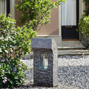 Modern Granite Stone Water Fountain Hand Carved Garden Product for Villa Park