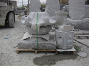 Elegant Modern Natural Granite Stone Water Fountain Sandstone for Indoor Outdoor Villa Mall Laundry Balcony Park
