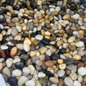 Natural Colorful Decorative Mixed River Rock Pebble Stone for Villa Garden Court Yard Decor