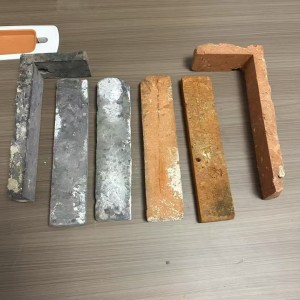 Honed Grey Slice Wall Clay Bricks for Indoor Outdoor Decoration