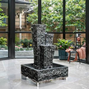 Rectangle Indoor Home Decor Waterfall Decorative Fountains Handmade LED Waterproof for Office Garden Wedding Party