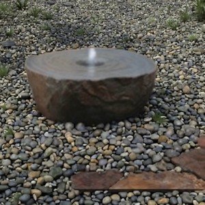 Polished Basalt Water Column for Outdoor Water Fountain Decoration