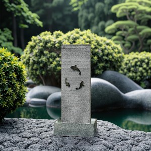Customizable Granite Garden Fountain Outdoor Elegant Rock Design for Yard Lawn Street Courtyard Decor