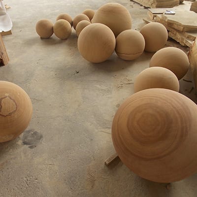 Factory Free sample Hot Stone -
 Ball shape landscaping sandstone for garden decor – Magic Stone