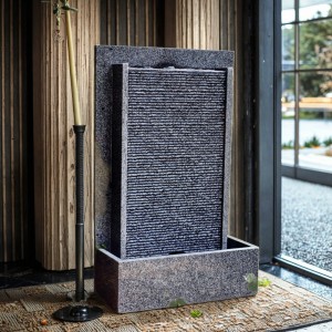 Hand Carved Modern Indoor Water Fountain Granite Stone for Garden Outdoor Home Hotel Villa