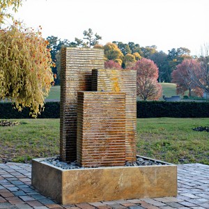 Hand Carved Natural Granite Stone Garden Water Fountain for Indoor/Outdoor Balcony Courtyard Park Villa