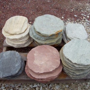 Multi Color Slate Step Stones for Landscape Accents