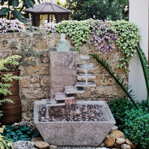 Durable Modern Outdoor Granite Water Fountain Statue Natural Stone Base Garden Decor for Hotels & Villas by Lifet