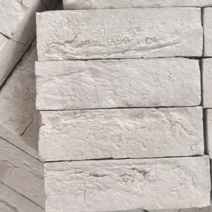 White Antique Fire Clay Wall Cladding Bricks Sintered Thin Solid Interior and Exterior Solid Porosity Firebricks