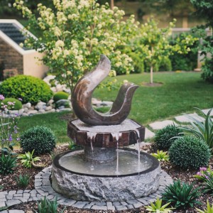 Natural Carved Granite Outdoor Fountains for Backyard Garden Decor