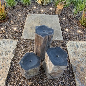 Basalt Garden Courtyard Fountain Invigorate Space with Flowing Vitality