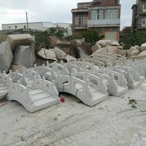 Factory Free sample Water Features For Garden -<br />
 Cheap marble stone garden bridge - Magic Stone