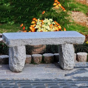 USA hot sale black granite park bench