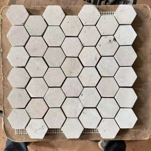 High Quality White Stone Color Mosaic Tiles Premium Bricks for Flooring & Walling Projects