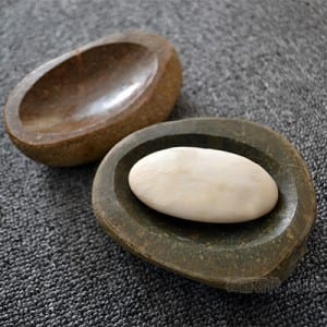 Popular Design for Granite Kitchen Sinks -
 Natural cobble stone soap dish stone for sale – Magic Stone